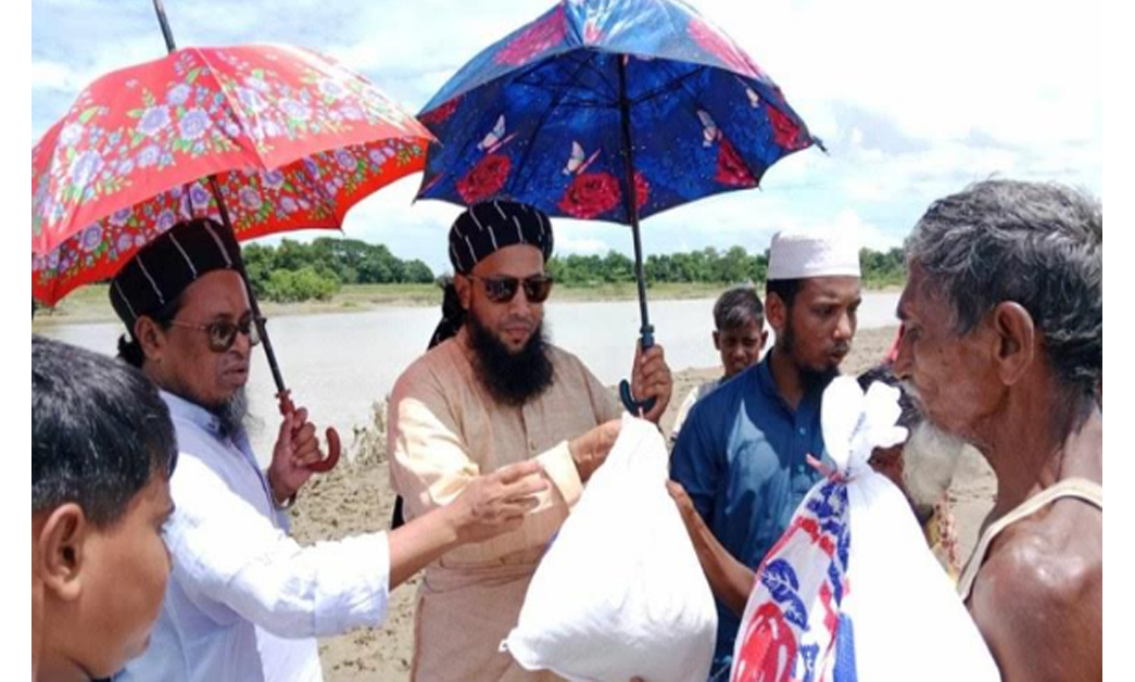 মৌলভীবাজারের বানবাসি মানুষে পাশে বাংলাদেশ খেলাফত মজলিস