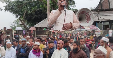 জয়পুরহাটের সদর উপজেলায় ধলাহারা ইউনিয়নে দিন ব্যাপী গনসংযোগের পর শালপাড়া বাজারে জামায়াতের পথসভা অনুষ্ঠিত