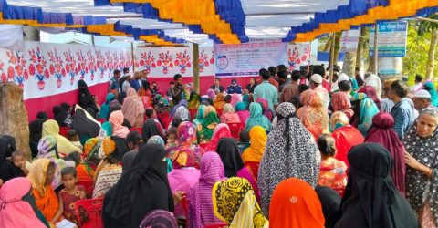 ফ্রি মেডিকেল ক্যাম্পের মাধ্যমে বিনামূল্যে চিকিৎসা সেবা পেলো ৫ শতাধিক রোগী