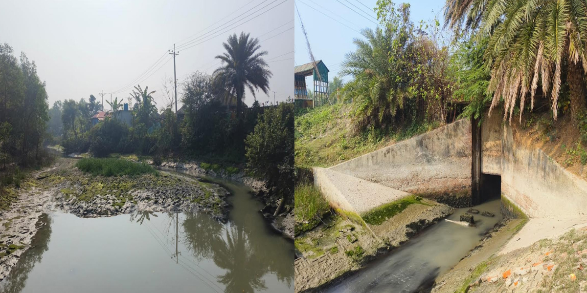 কলাপাড়ায় অস্তিত্ব সংকটে হেতালবাড়িয়ার খাল,পলি জমা এবং দখল দূষণের কারণে অস্তিত্ব সংকটে ।