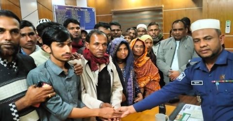 ছাত্র অধিকার পরিষদ নেতা অন্তরকে কলাপাড়ায় পরিবারের কাছে হস্তান্তর
