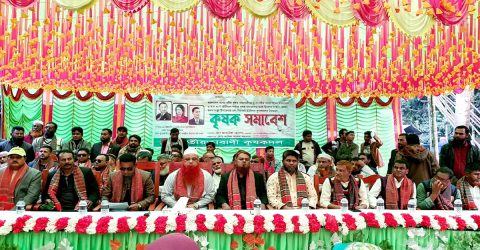 গুরুদাসপুর উপজেলার ২নং বিয়াঘাট ইউনিয়ন কৃষকদলের উদ্যোগে- কৃষক সমাবেশ অনুষ্ঠিত হয়েছে।