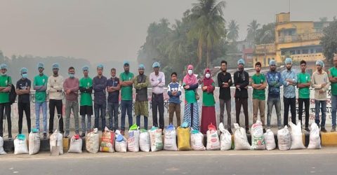 ঝিকরগাছা ব্রিজ ও আশেপাশের এলাকা পরিস্কার করলো সেবা সংগঠন এবং বিডি ক্লিন