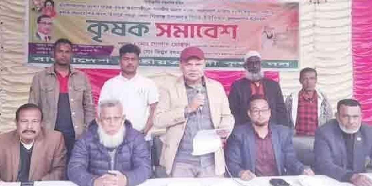 বগুড়া শিবগঞ্জের পিরব ইউনিয়নে কৃষকদলের সমাবেশ অনুষ্ঠিত