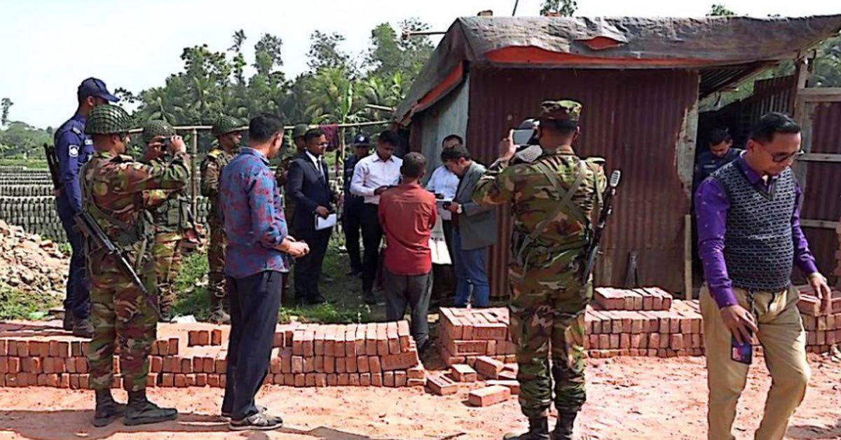 লক্ষীপুরে আওয়ামী লীগের একটা নেতার ইটভাটায় অভিযান