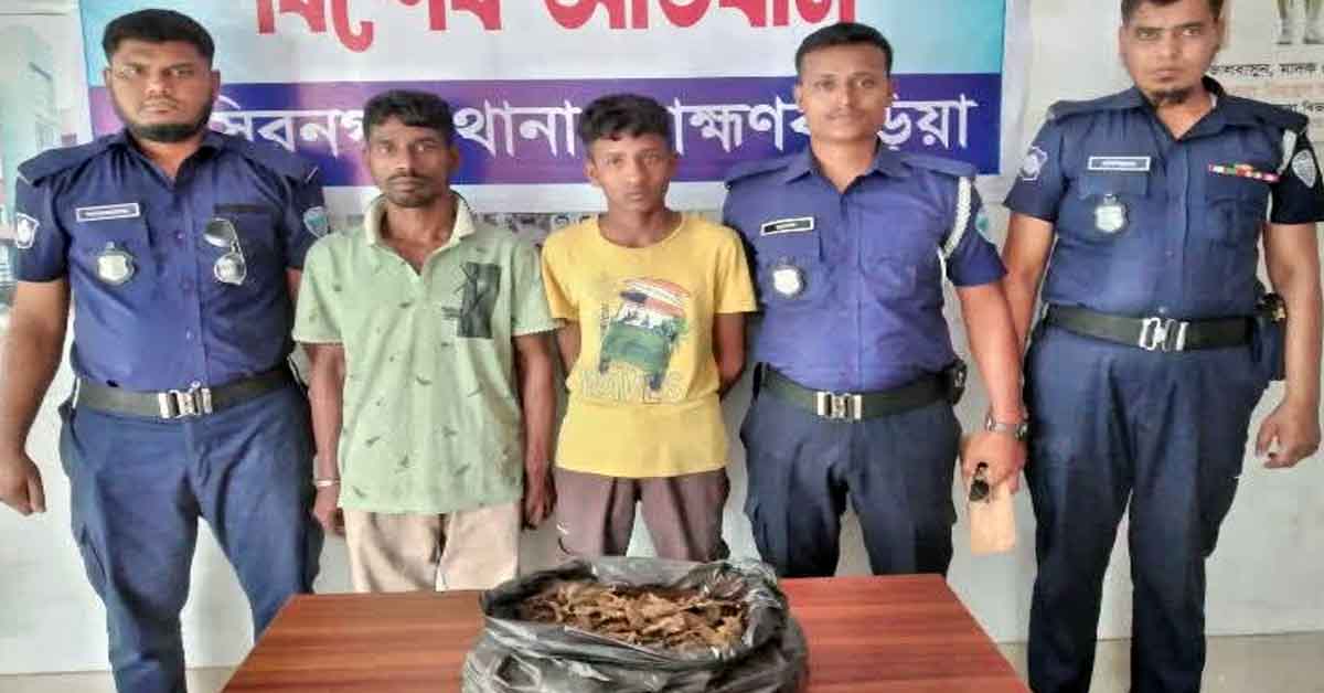 নাসির নগরে এক কেজি গাঁজা সহ দুই জন গ্রেফতার