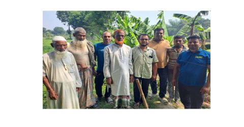 নিমতলা চৌদুয়ার  সামাজিক কবরস্থানে সীমানা প্রাচীর নির্মাণে ভিত্তিপ্রস্তর স্থাপন