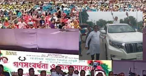 ডোমারে চেয়ারপার্সন খালেদা জিয়ার ভাগ্নে তুহিনের গণসংবর্ধনা ও জনসমাবেশ অনুষ্ঠিত।