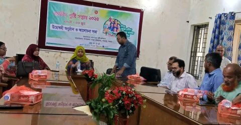 বগুড়ার কাহালু জাতীয় পুষ্টি সপ্তাহ ২০২৫ খ্রিঃ উদ্বোধনী অনুষ্ঠানে র্্যালি ও আলোচনা সভা অনুষ্ঠিত