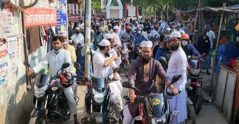 জয়পুরহাটে জামায়াতে ইসলামীর মোটরসাইকেল শোডাউন অনুষ্ঠিত