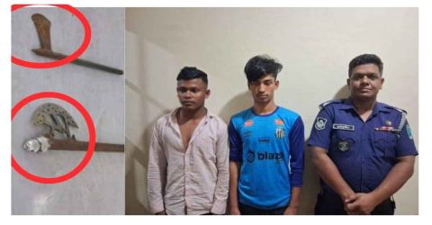 মাধবপুর ডাকাতির প্রস্তুতিকালে দুই ডাকাত আটক