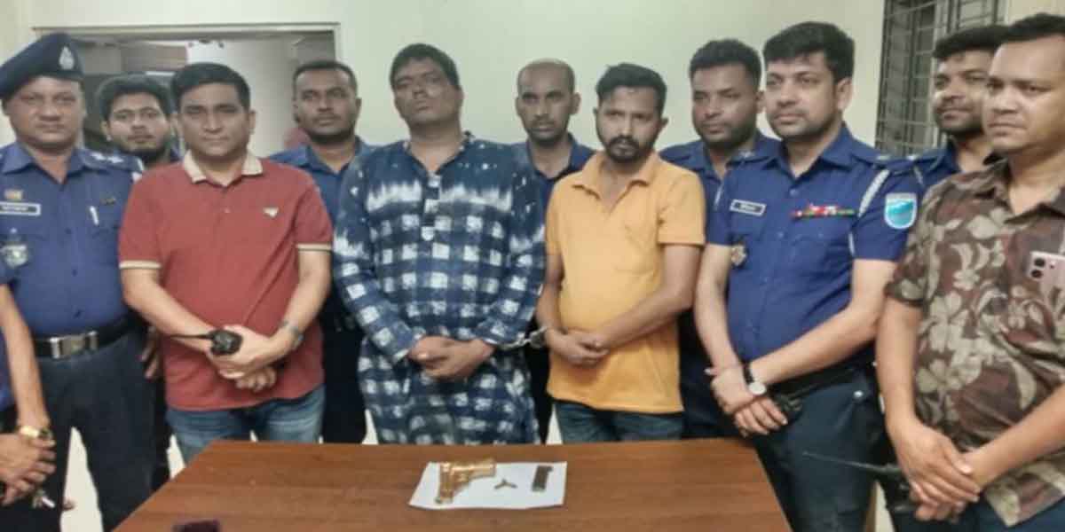 সিদ্ধিরগঞ্জে আজমেরী ওসমানের দুই সহযোগী পিস্তল ও গুলিসহ গ্রেফতার