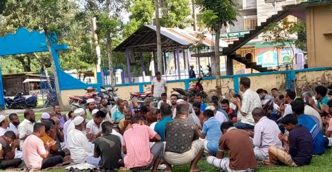 ছোটরাউতা ঈদগাহ ময়দানের কমিটি নিয়ে বিবাদ ইউএনও বরাবর অভিযোগ