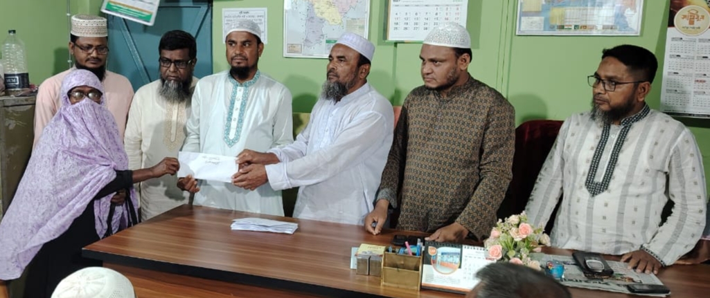পাঁচবিবিতে ৯ জন শহীদ পরিবারের মাঝে জামায়াতের নগদ অর্থ সহায়তা প্রদান