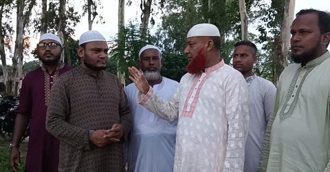 কুসুম্বা ইউনিয়নে ইসলামী সমাজকল্যাণ পরিষদের নতুন জমি পরিদর্শন করলেন জামায়াত নেতৃবৃন্দ