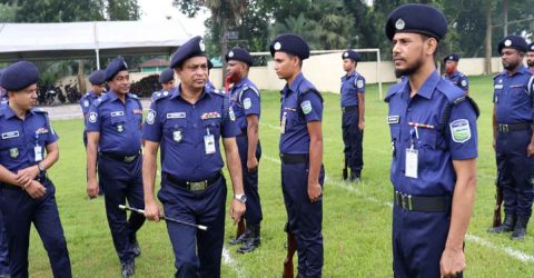 শেরপুর জেলা পুলিশের মাস্টার প্যারেড অনুষ্ঠিত