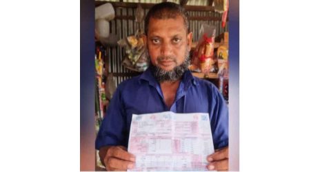 তাড়াশে মুদির দোকানদারের ১ মাসের বিদ্যুৎ বিল ১৩৫৩১৯৩ টাকা