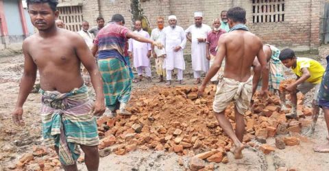 জয়পুরহাটে শিয়ালচড়া রাস্তার মেরামত কাজের উদ্বোধন,জনকল্যাণে জামায়াতের সক্রিয় অংশগ্রহণ