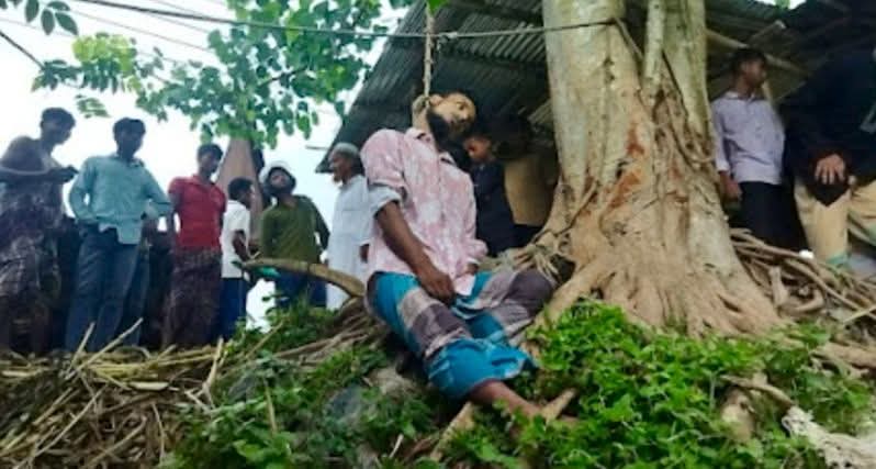 ঝিনাইদহ বাসটার্মিনাল থেকে বটগাছের ডালে ট্রাক ড্রাইভারের ঝুলন্ত লাশ উদ্ধার