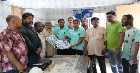 শ্যামনগর উপজেলা প্রেসক্লাবে রেহানা ও ষষ্ঠীকে সংবর্ধনা