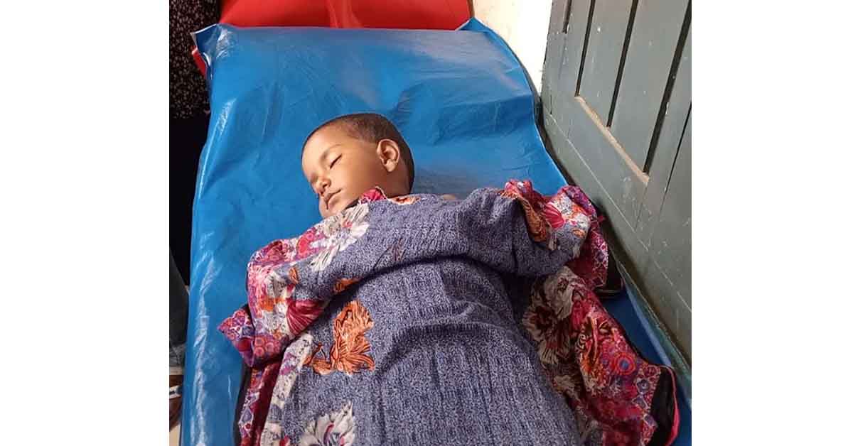 খুবজীপুরের পিপলা গ্যাস লাইট বিস্ফোরণে শিশুর মৃত্যু