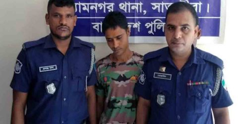 শ্যামনগরে এক মাদক ব্যবসায়ী গ্রেফতার