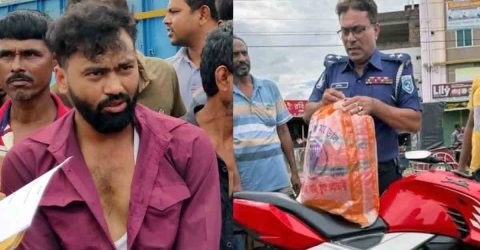 কুকুরের সঙ্গে ধাক্কা, ফাঁসলো গাঁজার চালান গোবিন্দগঞ্জে ৭ কেজি গাঁজা উদ্ধার
