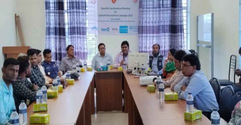 ওসমানীনগরে টাইফয়েড প্রতিরোধে টিকাদান ক্যাম্পেইন সভা অনুষ্ঠিত