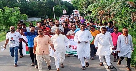 ৩১ দফা বাস্তবায়নে কামারেরচর ইউনিয়ন বিএনপির লিফলেট বিতরণ ও পথসভা অনুষ্ঠিত