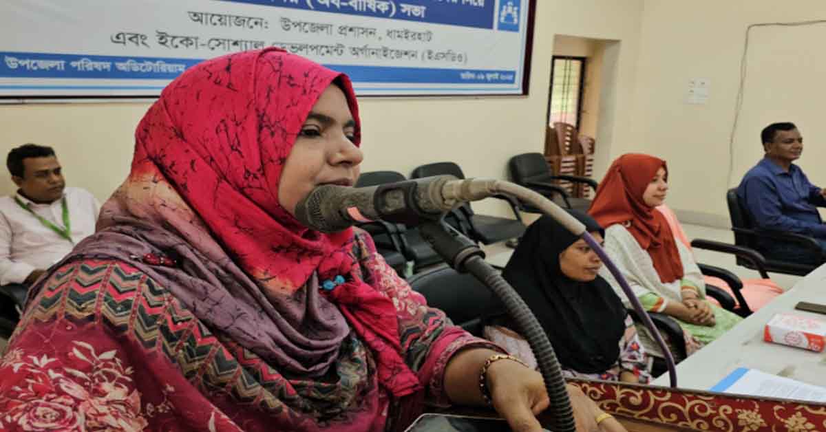 ধামইরহাটে  স্থানীয়  সরকারের নির্বাচিত নারীদের  নিয়ে  মতবিনিময়