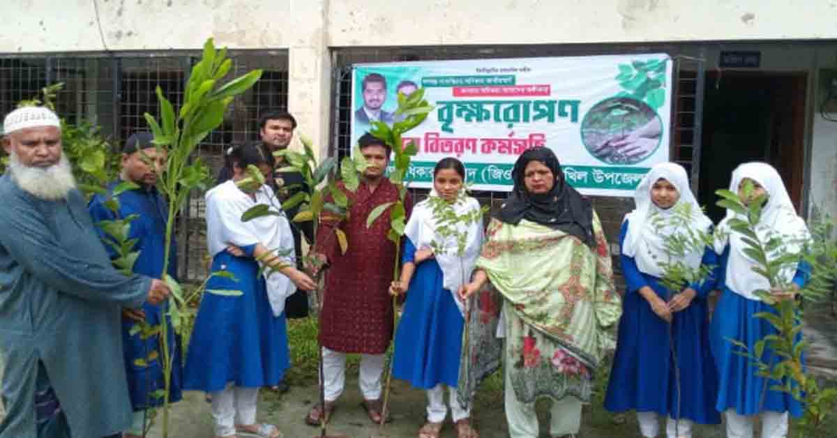 চাটখিলে গণঅধিকার পরিষদের বৃক্ষরোপন কর্মসূচি