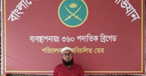 মাধবপুরে বৈষম্যবিরোধী ছাত্র আন্দোলনের মামলাসহ বহু মামলার পলাতক আসামি জাকারিয়া চৌধুরী সেনাবাহিনীর হাতে আটক