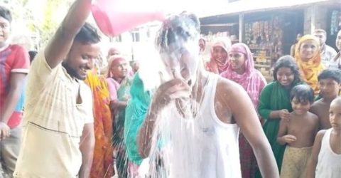 গাইবান্ধা সাদুল্লাপুরে স্ত্রীকে তালাক দিয়ে ২৫ কেজি দুধ দিয়ে গোসল