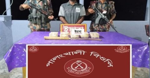 উখিয়া ব্যাটালিয়ন ৬৪ বিজিবি কর্তৃক মাদক বিরোধী অভিযানে পঞ্চাশ হাজার পিস ইয়াবাসহ এক জন আসামী গেপ্তার