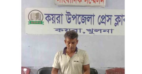 কয়রায় মিথ্যা সংবাদ সম্মেলনের প্ততিবাদে সংবাদ সম্মেলন