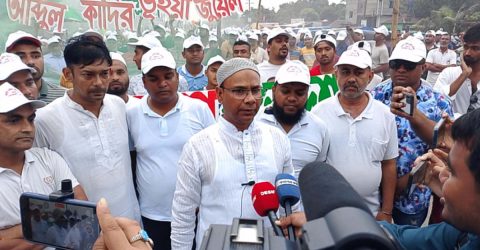 ফ্যাসিস্ট হাসিনা পাসপোর্ট-ভিসা ছাড়াই দেশ থেকে পালিয়ে গেছে: মনোহরদীতে বক্তব্যে আব্দুল কাদির ভূঁইয়া জুয়েল