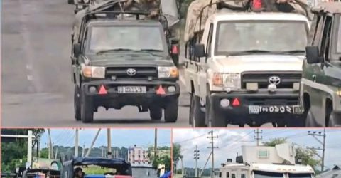 ভাঙ্গায় পুলিশ সেনাবাহিনী, বিজিবি, র‍্যাবের টহল জোরদার