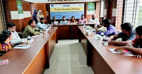 শ্যামনগরে জলবায়ু পরিবর্তনে মানবাধিকার নিশ্চিতকরনে এনগেজ প্রকল্পের অবহিতকরণ  সভা অনুষ্ঠিত