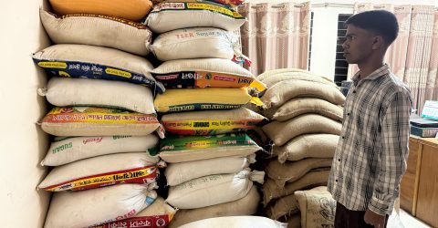 নাসিরনগরে অভিযান চালিয়ে ২০০ বস্তা সরকারি চাল জব্দ