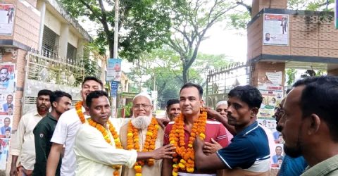 বগুড়ার কাহালু জামগ্রাম ইউনিয়নে বান্দায়খাড়া মাদ্রাসার মতিউর সভাপতি নির্বাচিত