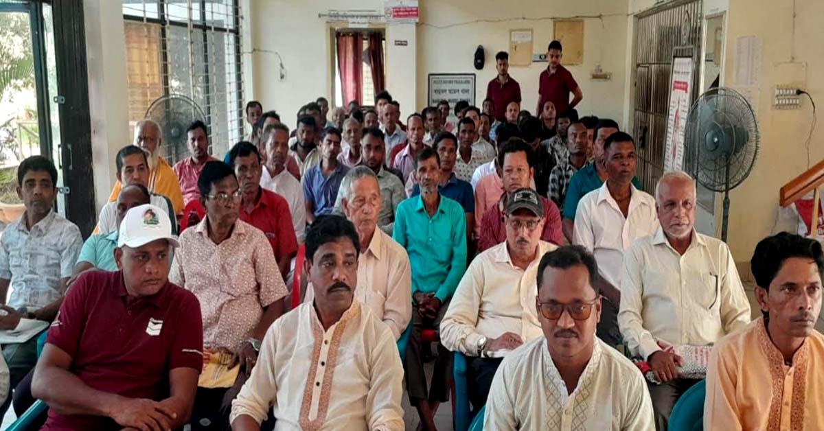 বাহুবলে দুর্গাপূজা উপলক্ষে আইন শৃঙ্খলা বিষয়ক সভা