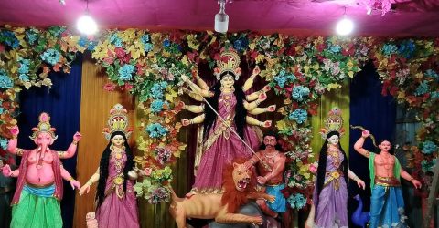 থানচিতে আজ শুরু শারদীয় দুর্গাপূজার উৎসব