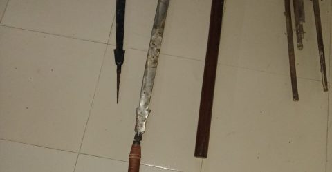 রাজৈরে দেশীয় অস্ত্রসহ মিনি ট্রাক জব্দ, চালক আটক