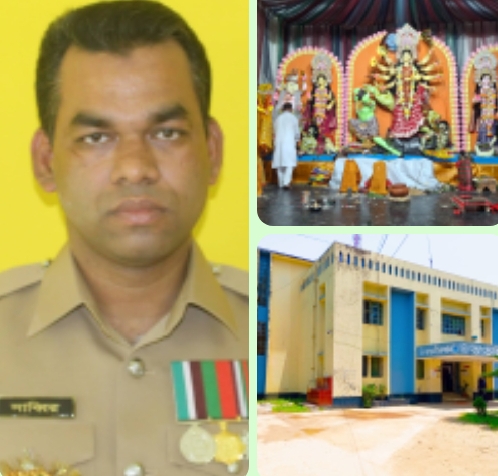 তাড়াইল থানার ওসির তৎপরতায় স্বস্তিতে দূর্গাপূজা উদযাপন