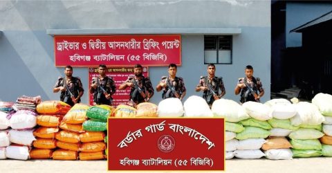 বিজিবির অভিযানে কোটি টাকার  পণ্য জব্দ