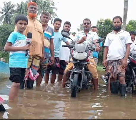 পানিবন্দি  চাপিলা ইউনিয়নের মুক্তবাজারের এলাকার কয়েক শত পরিবার