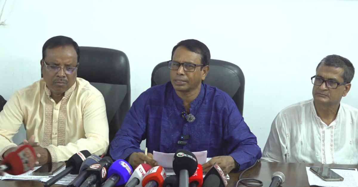 ঝিনাইদহ জেলা বিএনপি’র সভাপতির সংবাদ সম্মেলন