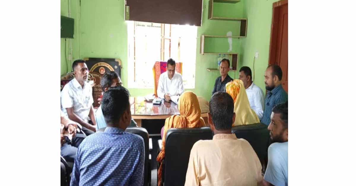 আটপাড়ার উপজেলা, ২ নং শুনই ইউনিয়ন পরিষদে ইউএনও মো. শাহনূর রহমানের পরিদর্শন