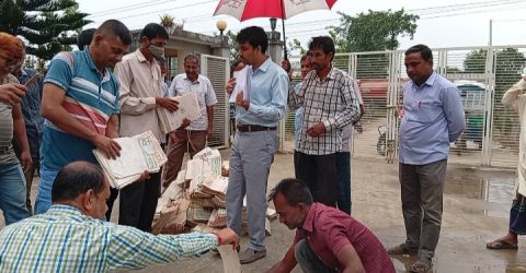 বিরামপুর সাব-রেজিস্ট্রি অফিসে উত্তোলন না করা ও দাবি না করা দলিল পোড়ানো হলো