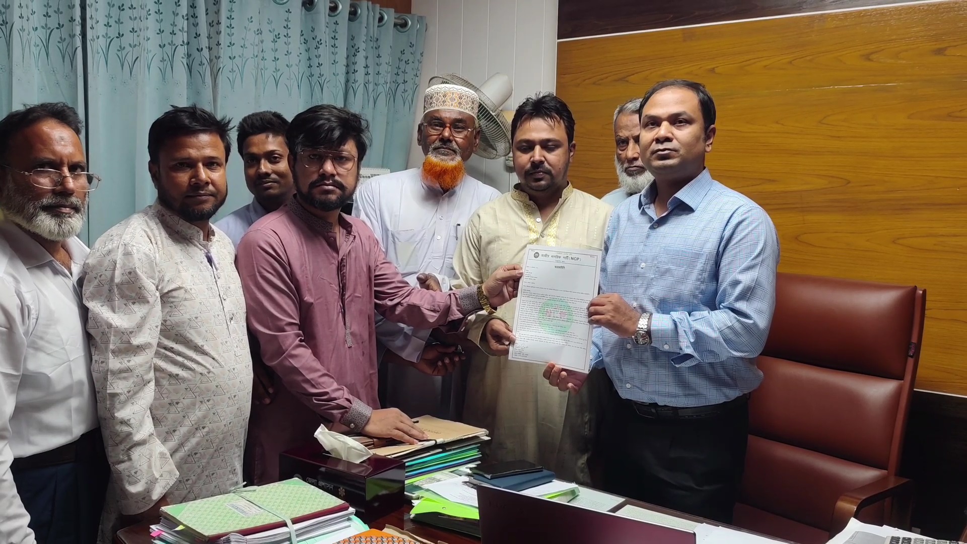 কৃষকের স্বার্থে ৭ দফা দাবিতে এনসিপির স্মারকলিপি প্রদান
